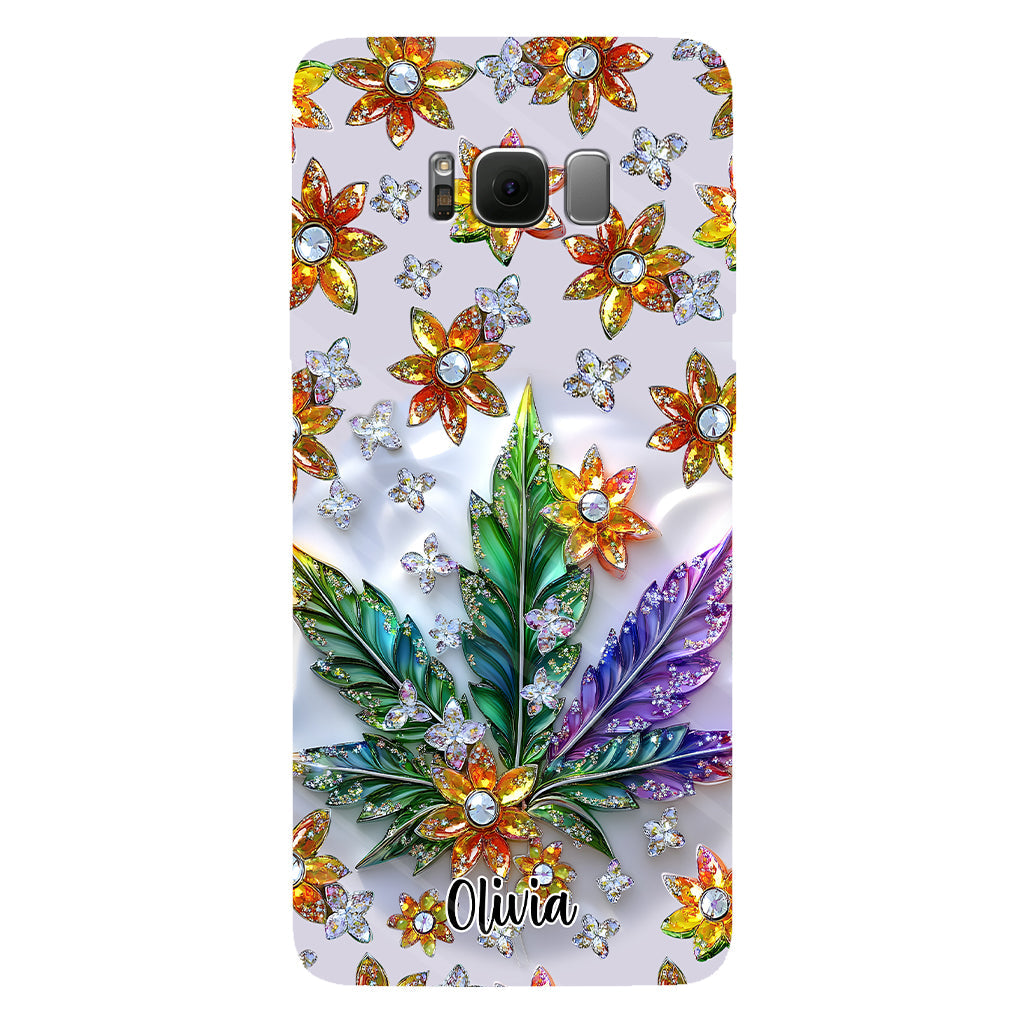 Belle feuille - Coque de téléphone personnalisée avec motif cannabis