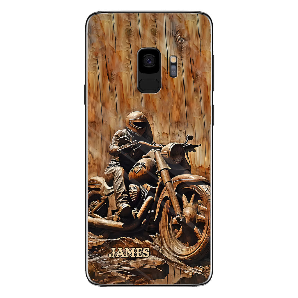 Never Underestimate An Old Man With A Motorcycle - Personalized Biker Phone Case