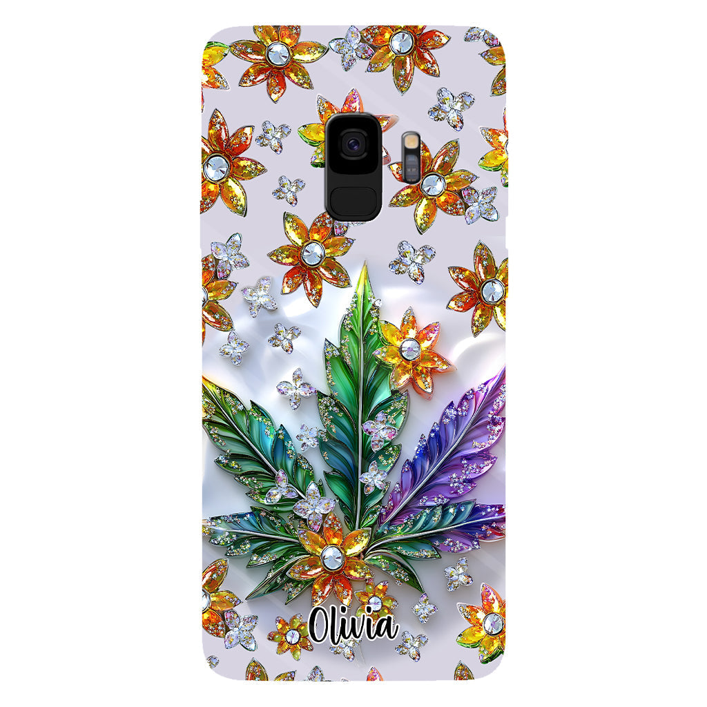 Belle feuille - Coque de téléphone personnalisée avec motif cannabis