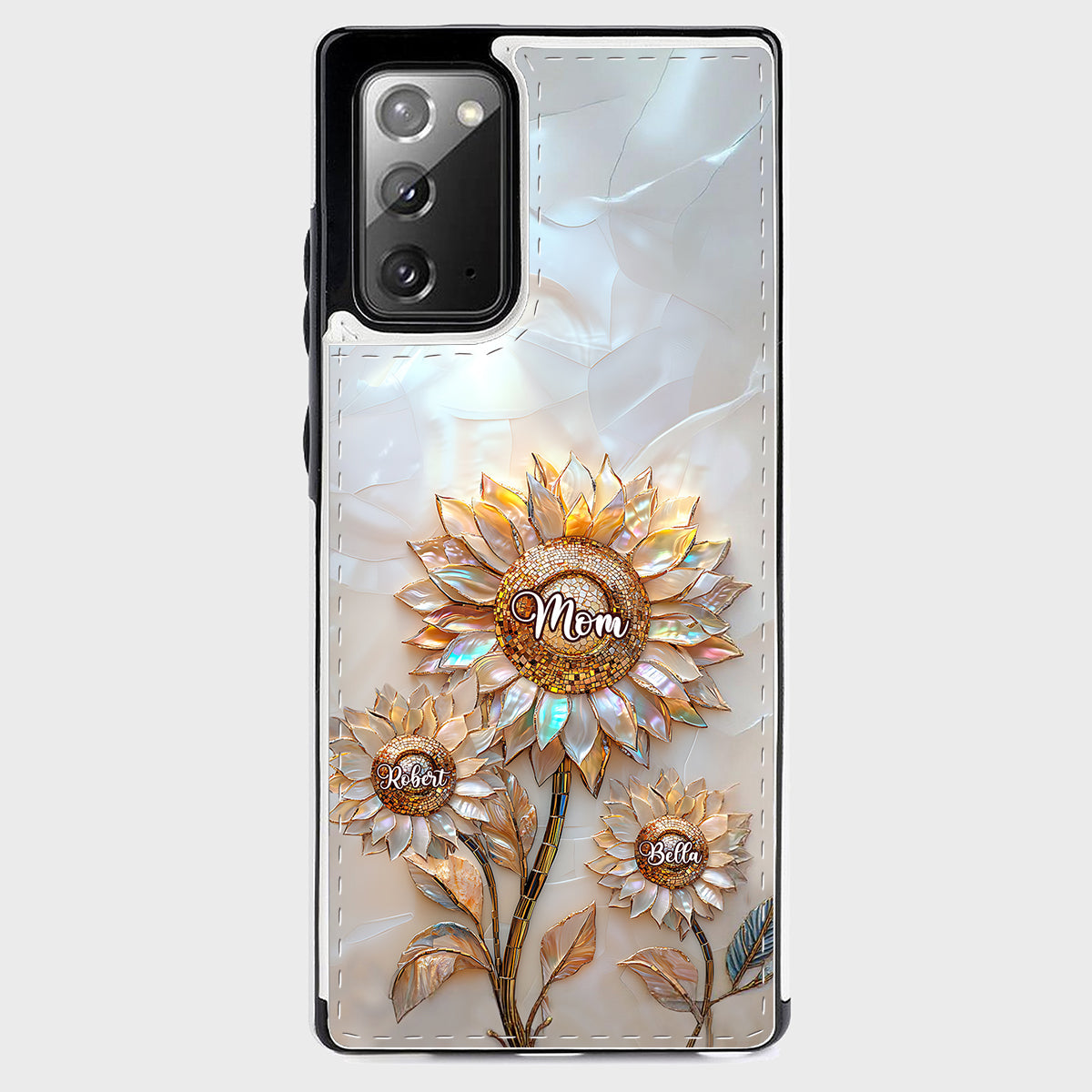 Bonne fête des mères ! Étui portefeuille pliable personnalisé pour téléphone portable.