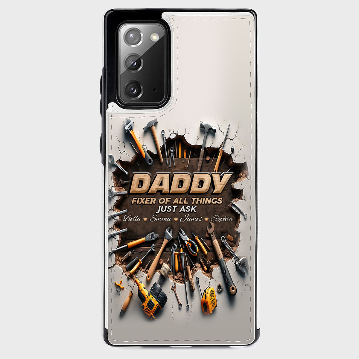 Étui portefeuille pliable personnalisé pour papa, le réparateur de tout -
