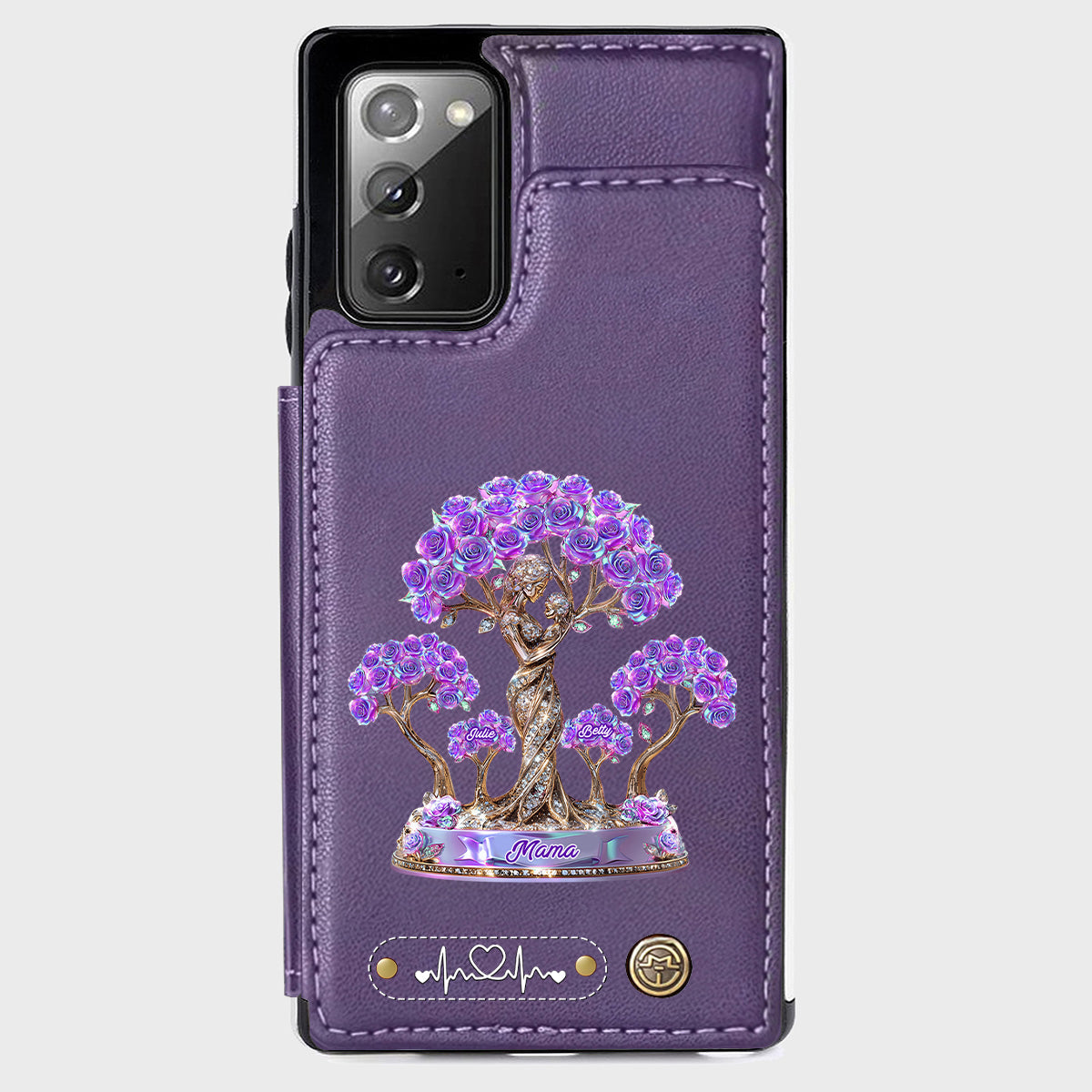 Meilleure maman du monde - Étui portefeuille personnalisé pour téléphone - Maman