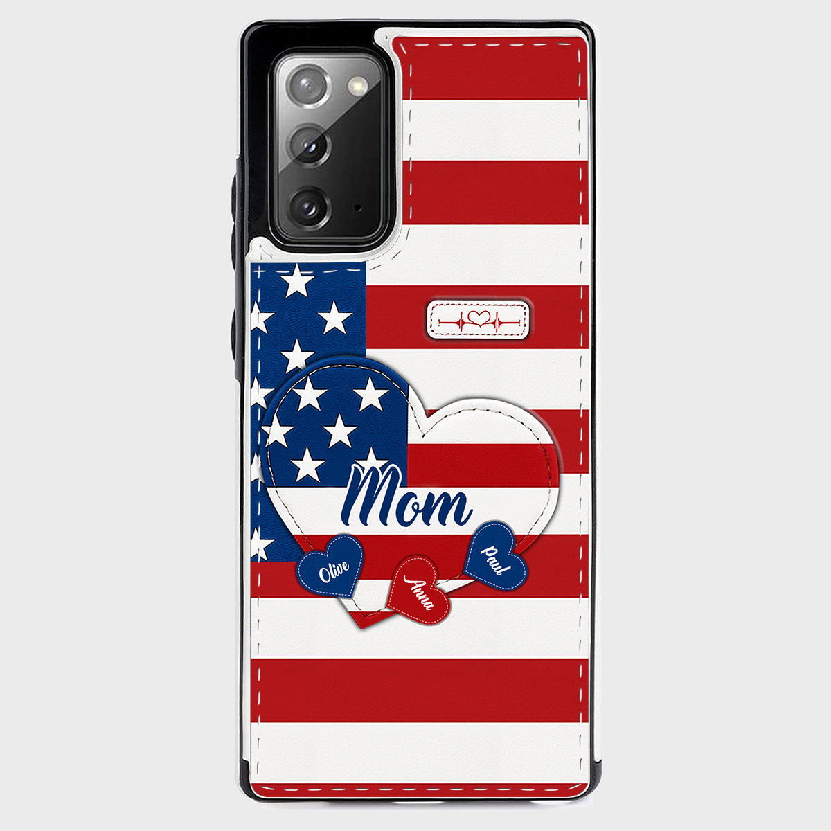 Joyeux 4 juillet ! Étui portefeuille pliable personnalisé pour téléphone portable, idéal pour la fête nationale américaine (4 juillet).