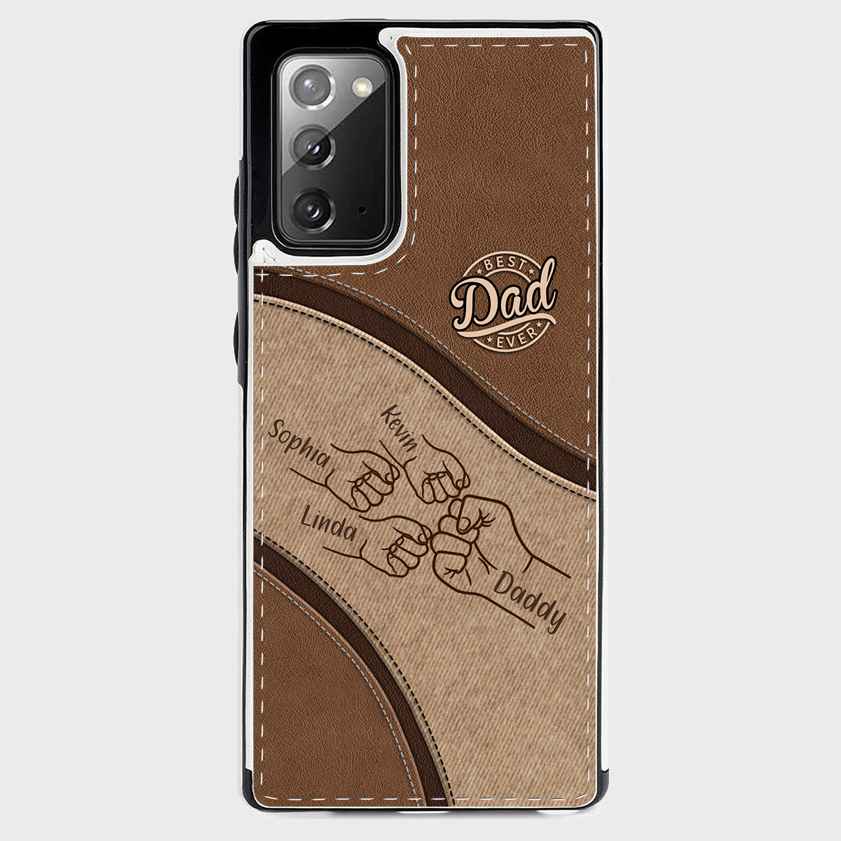 Fist Bump - Personalized Father Foldable Wallet Phone Case