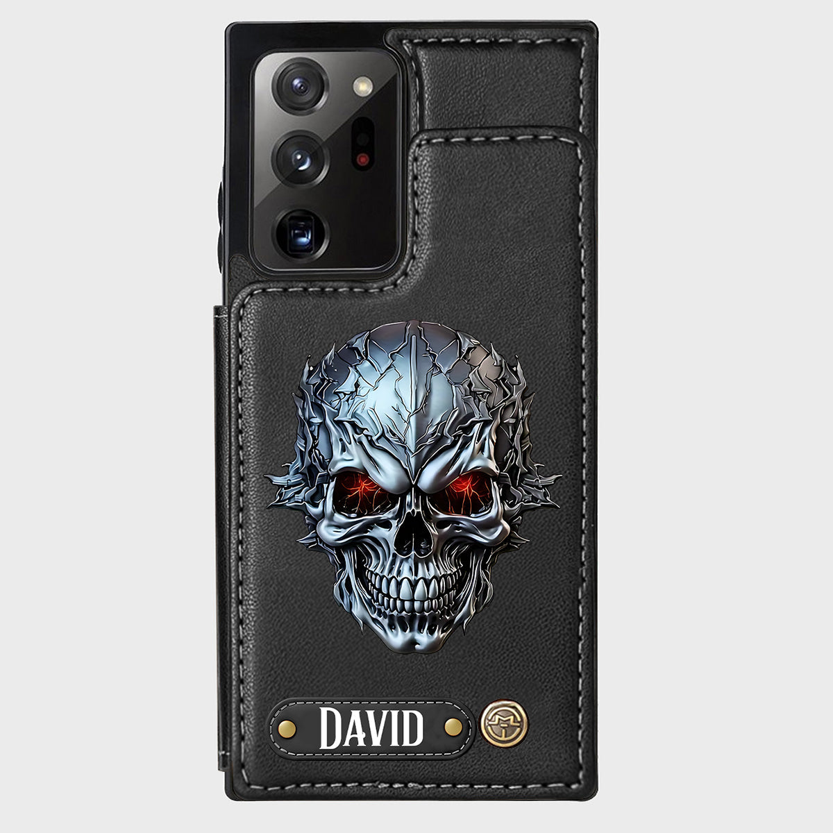 Cool Skull - Personalized Skull Wallet Phone Case