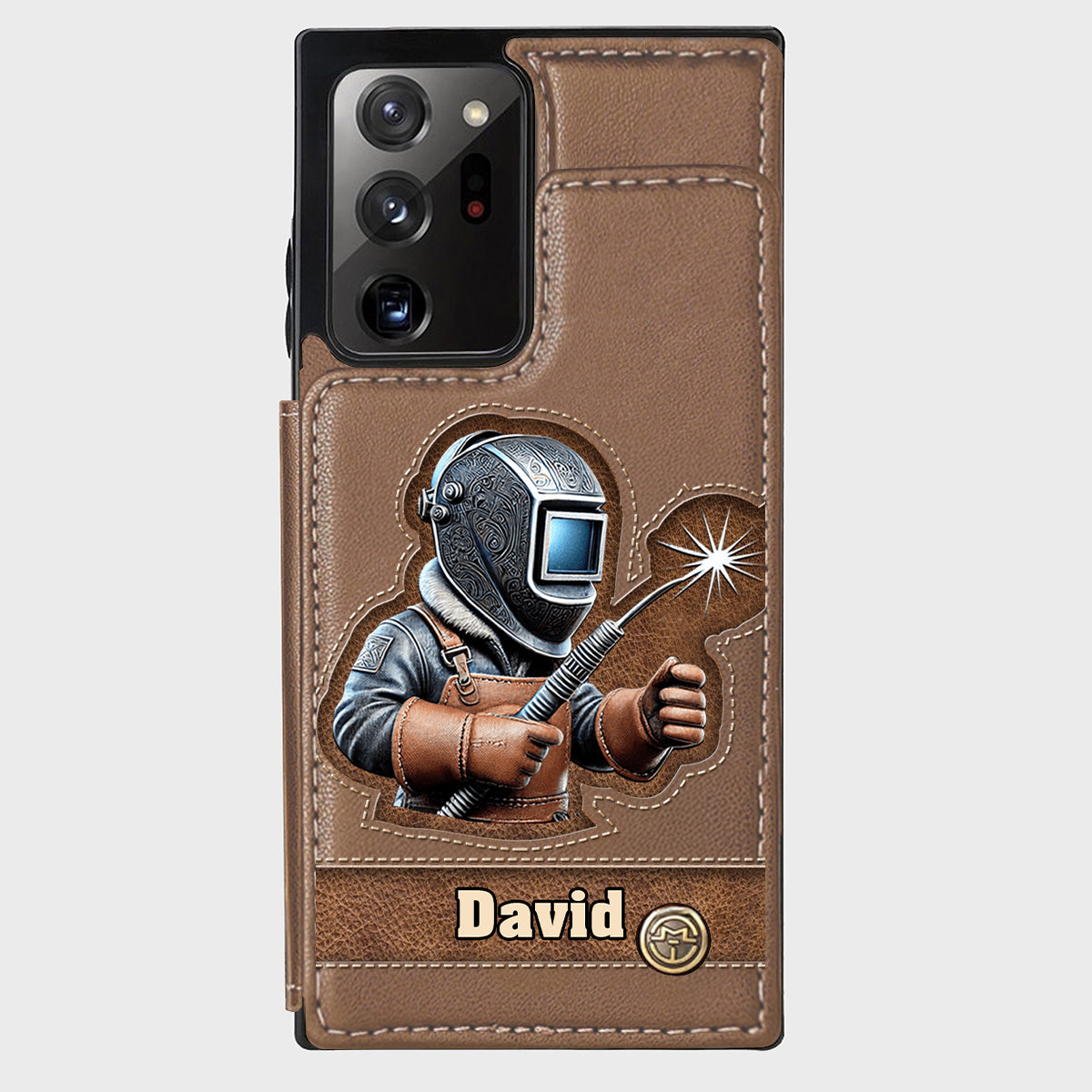 Strong Ones Become Welder - Personalized Welder Wallet Phone Case