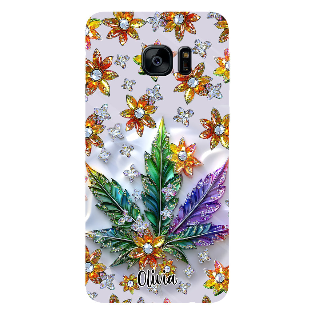 Belle feuille - Coque de téléphone personnalisée avec motif cannabis