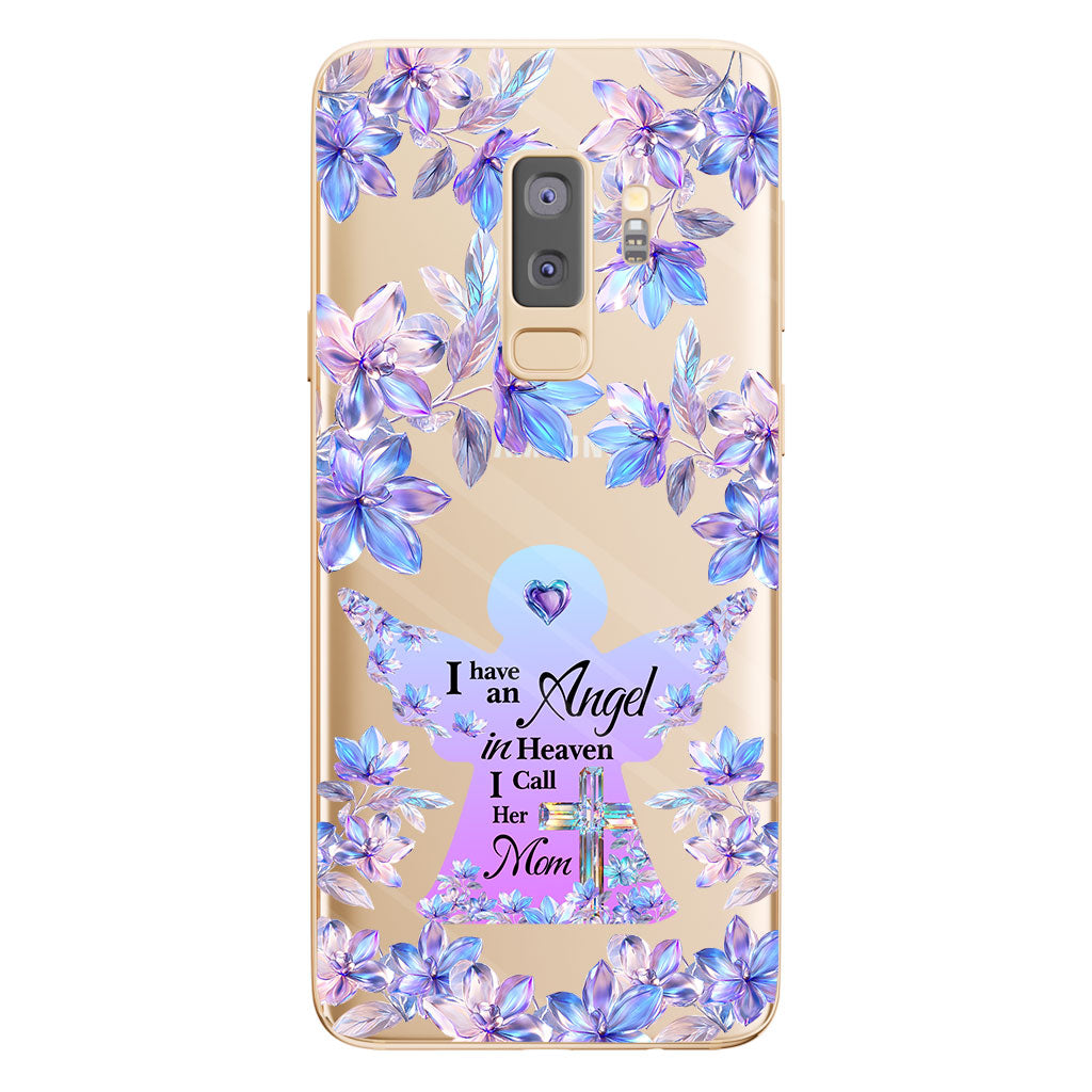 Angel In Heaven - Personalized Memorial Clear Phone Case