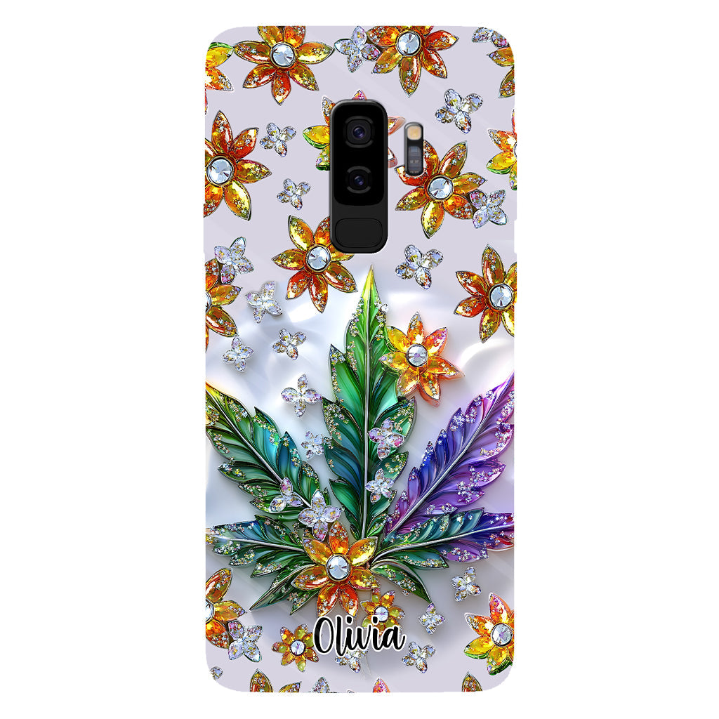 Belle feuille - Coque de téléphone personnalisée avec motif cannabis