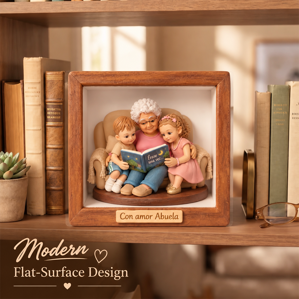 Personalized Custom Photo Christmas Family of Four Custom Shaped Acrylic Plaque Holiday Gift