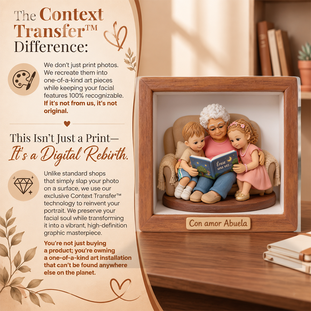 Personalized Custom Photo Latino Family of Four Custom Shaped Acrylic Plaque Home Decor