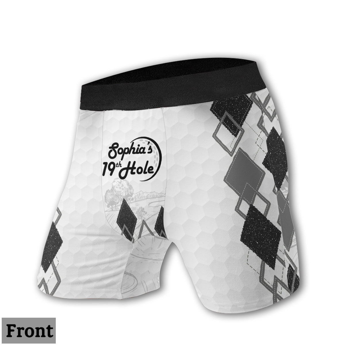 19Th Hole - Personalized Golf Women Briefs & Men Boxer Briefs