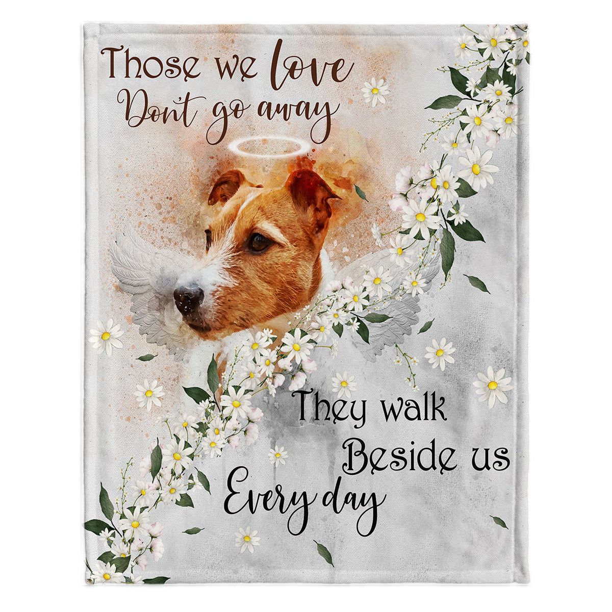 Ceux qu'on aime ne nous quittent jamais - Couverture personnalisée pour chien