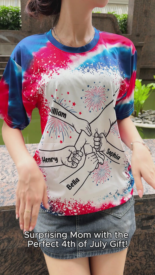 T-shirt personnalisé « Grandma's Life » pour le 4 juillet