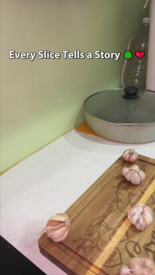 Les petits-enfants rendent la vie plus belle - Planche à découper personnalisée pour grand-mère