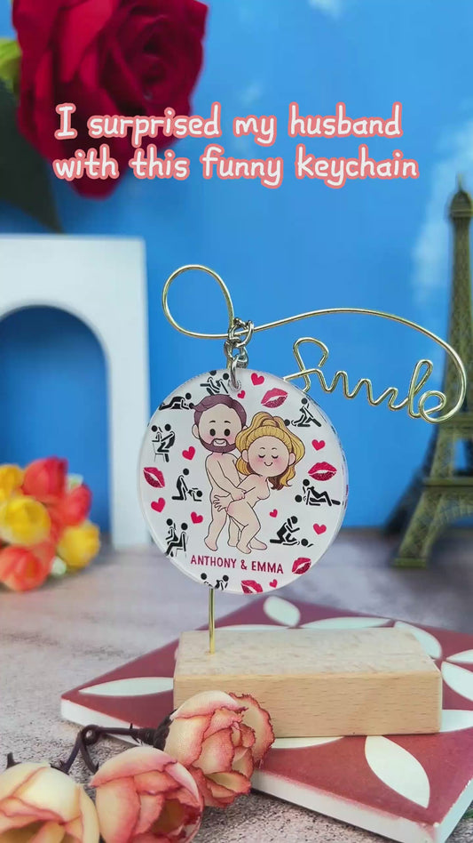 Je te le promets - Porte-clés personnalisé pour couple