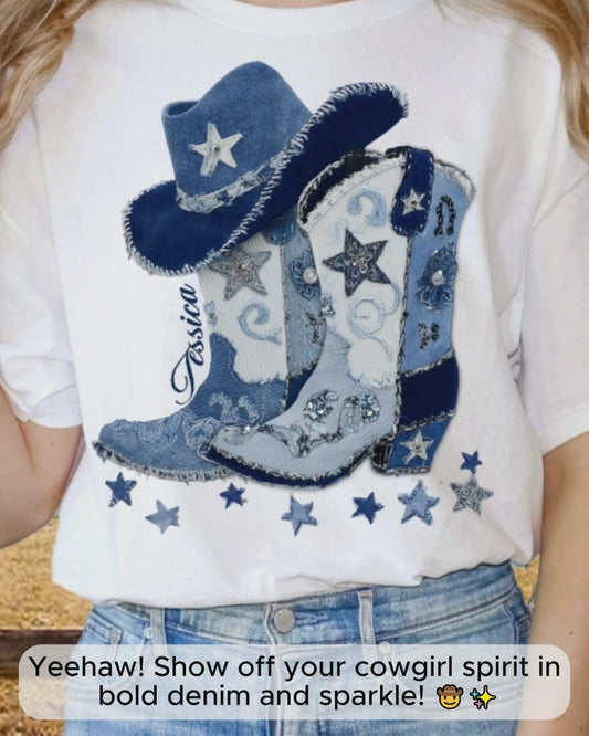 Cowgirl Boots - Personalized Cowgirl T-shirt And Hoodie