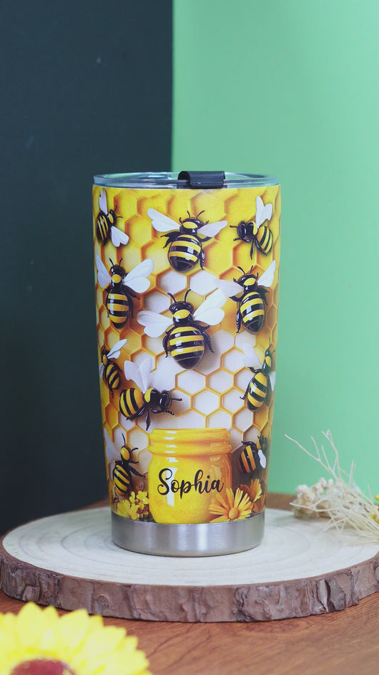 Stunning Bee - Personalized Gardening Tumbler