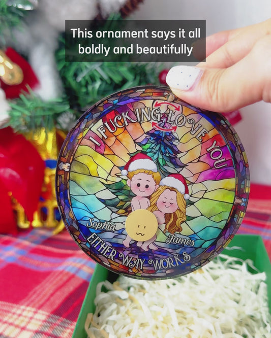 Je t'aime - cadeau pour mari, femme, petit ami, petite amie - Ornement personnalisé