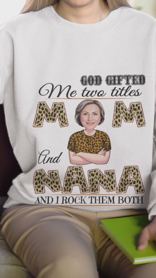 Maman et grand-mère - T-shirt et sweat à capuche personnalisés pour maman