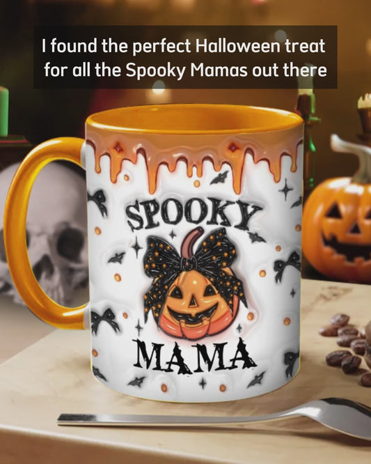 Spooky Mama Grandma Nana - Gift for mom - Personalized Accent Mug