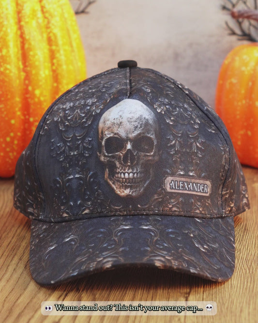 Vintage Skull - Personalized Skull Classic Cap