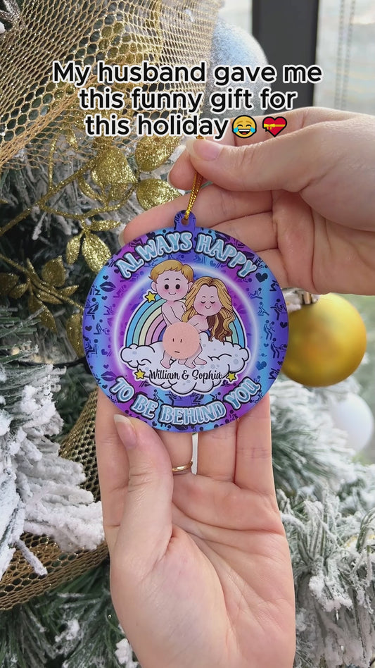 Toujours heureux d'être à tes côtés - cadeau pour petit ami, petite amie - Ornement personnalisé