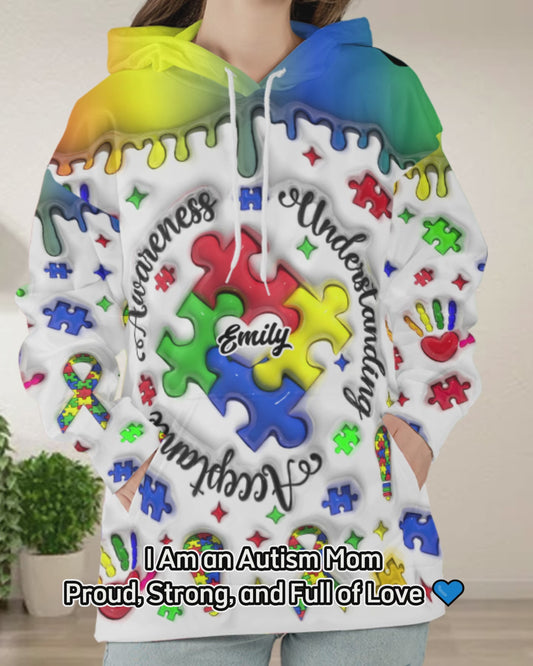 Autism Awareness - Personalized Autism Awareness All Over Shirt