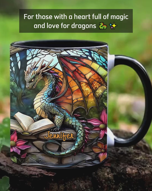 Love Dragons - Personalized Dragon Accent Mug