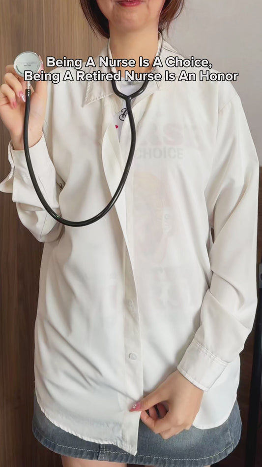 Être infirmière est un choix, être infirmière retraitée est un honneur - T-shirt et sweat à capuche personnalisés pour infirmières