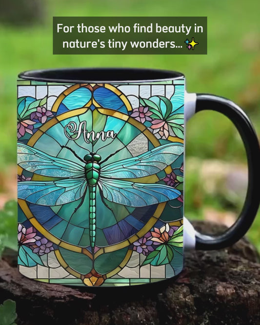 Mug personnalisé à motif libellule - Magnifique libellule