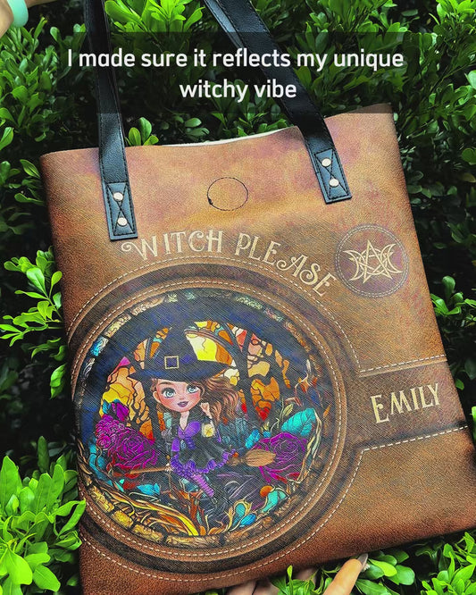 Sac fourre-tout personnalisé Sorcière S'il vous plaît - Sac fourre-tout sorcière personnalisé