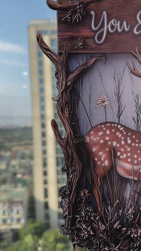 You And Me We Got This Dear Couple - Personalized Hunting Custom Shaped Wood Sign