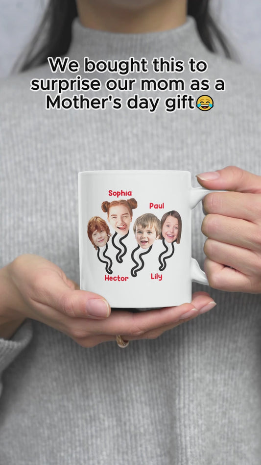 Merci maman de ne pas nous avoir avalés - Mug personnalisé pour maman