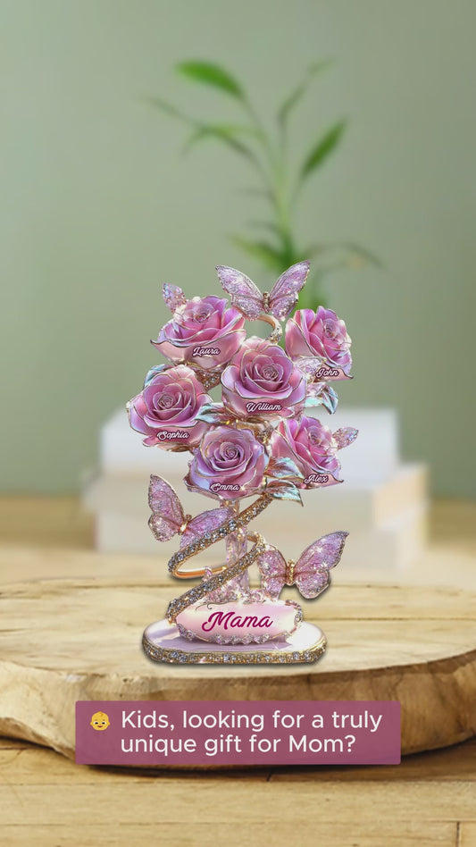 My Garden Gift For Mom, Grandma,... - Personalized Mother Custom Shaped Acrylic Plaque