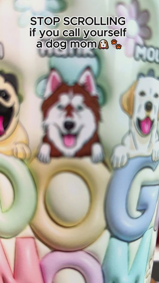 Dog Mom - Personalized Dog Tumbler