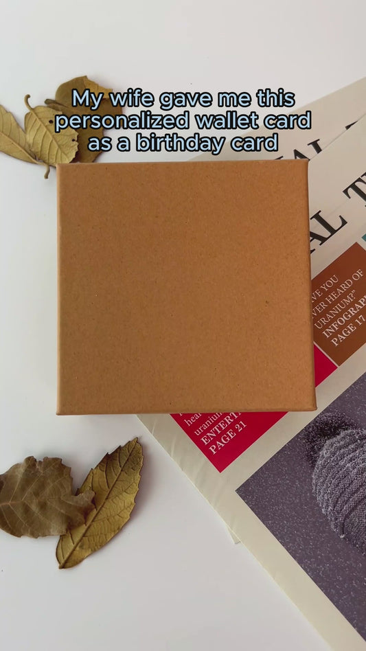 Dear Love Of My Life - Personalized Father's Day Couple Wallet Insert Card