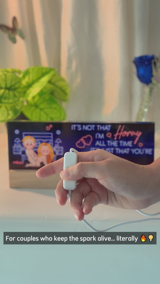 Allume-moi - Veilleuse LED personnalisée pour couple