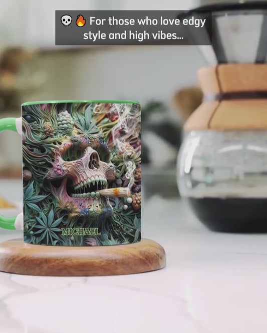 Mug personnalisé Dope Skull - Thème cannabis