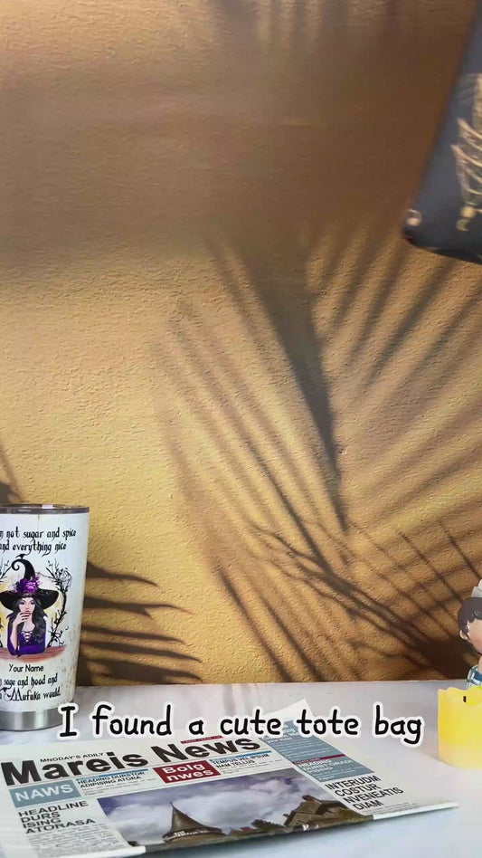 Lovely Little Witch Personalized Tote Bag