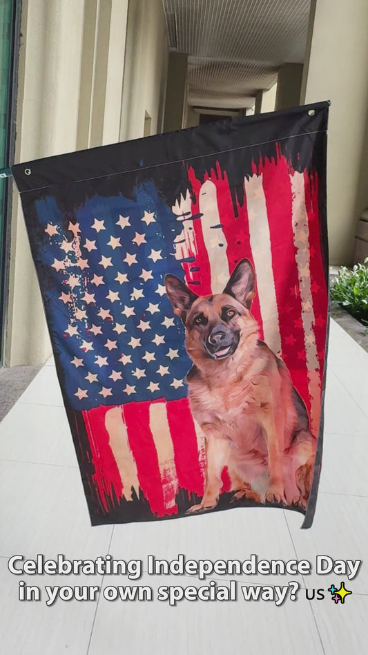 Drapeau pour chiot - Drapeau personnalisé pour niche pour chien