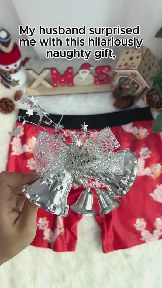 Only You Can Jingle My Bells - Personalized Couple Men Boxer Briefs