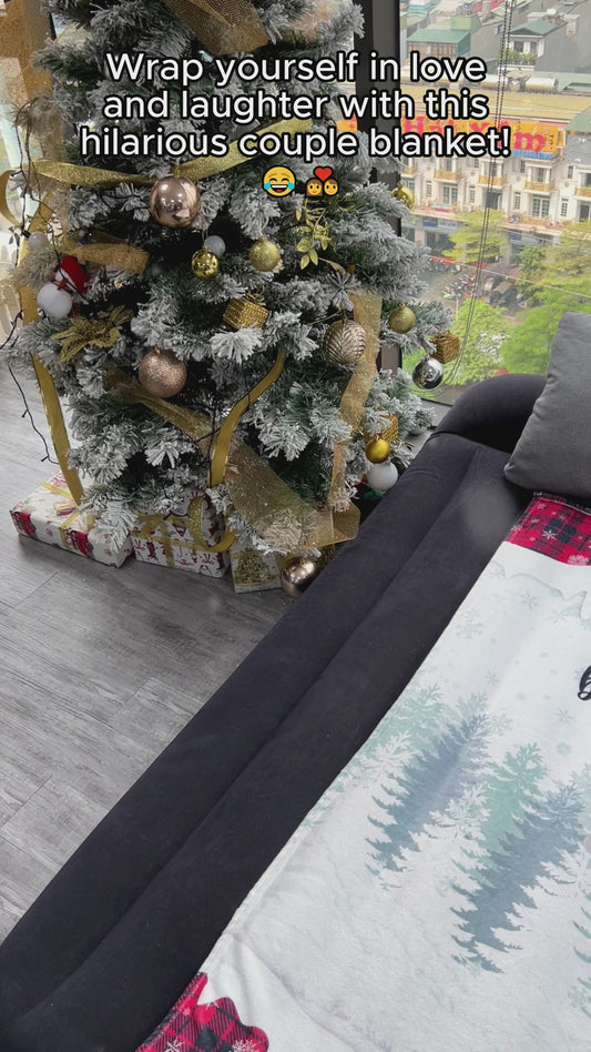 Bébé, il fait froid dehors - Couverture personnalisée pour couple