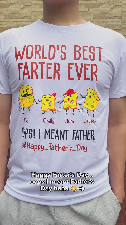 Le meilleur péteur du monde - T-shirt et sweat à capuche personnalisés pour papa