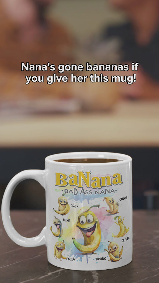 Mamie Banane - Mug personnalisé pour grand-mère