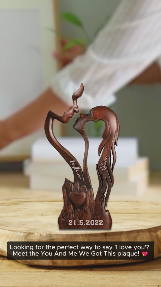 You And Me We Got This - Personalized Couple Custom Shaped Acrylic Plaque