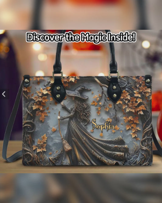 Beautiful Witch - Personalized Witch Leather Handbag