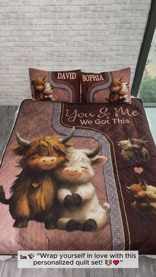 You And Me We Got This - Personalized Quilt Set