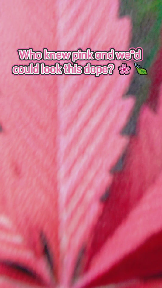 Sac à main en cuir rose « Stoner Chick » personnalisé