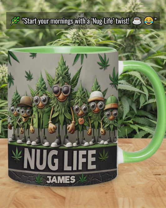 Nug Life - Personalized Weed Accent Mug